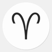 牡羊座 ラウンドシール (正面)