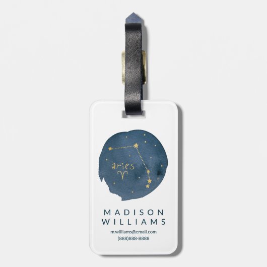 牡羊座 ラゲッジタグ (裏面縦)