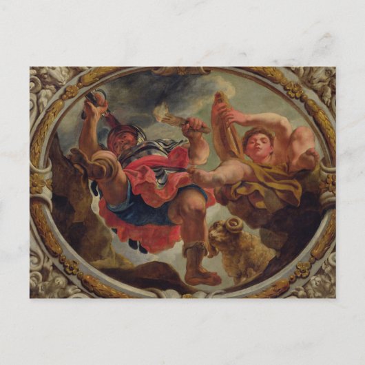 牡羊座、十二星座から ポストカード (正面)