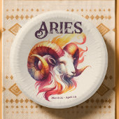 牡羊座〔占星術の〕十二宮図をテーマにした誕生日パーティー ペーパーボウル