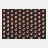 牡羊座〔占星術の〕十二宮図をテーマにした誕生日パーティー ラッピングペーパーシート (正面2)