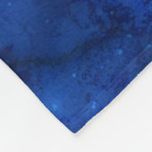 牡羊座〔占星術の〕十二宮図コンステレーションブルー銀河系モノグラム フリースブランケット (角)