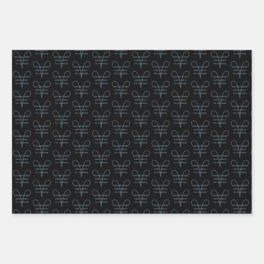 牡羊座〔占星術の〕十二宮図サインおもしろい引用文インブルー文字誕生日 ラッピングペーパーシート (正面2)