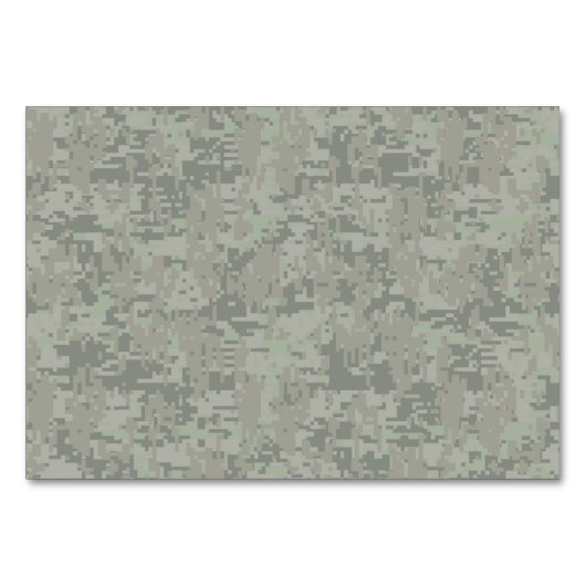 牡羊座〔占星術の〕十二宮図サインオンウッドランドグリーンデジタル迷彩柄 テーブルナンバー (裏面)