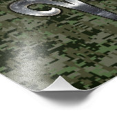 牡羊座〔占星術の〕十二宮図サインオンウッドランドグリーンデジタル迷彩柄 フォトプリント            (角)