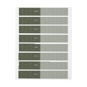 牡羊座〔占星術の〕十二宮図サインオンウッドランドグリーンデジタル迷彩柄 ラップアラウンド宛名ラベル (シート)