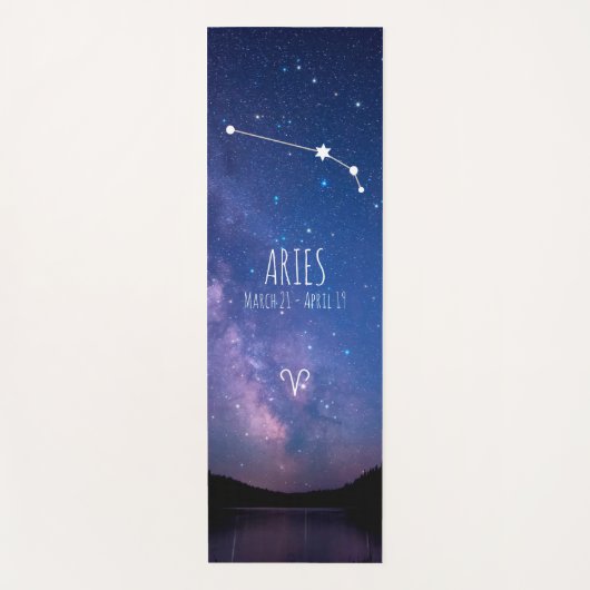 牡羊座 |〔占星術の〕十二宮図パーソナライズされたアストロロジーヨガマット ヨガマット (正面)