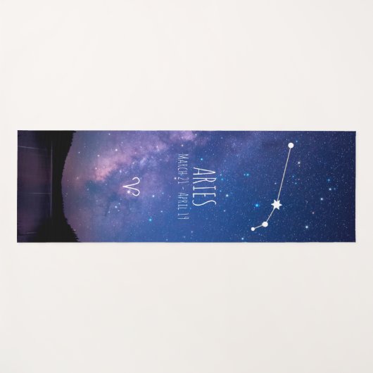 牡羊座 |〔占星術の〕十二宮図パーソナライズされたアストロロジーヨガマット ヨガマット (正面(横))