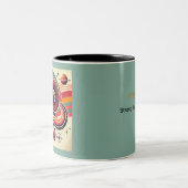 牡羊座〔占星術の〕十二宮図マグはっきりしたカラー ツートーンマグカップ (中央)