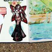 牡羊座〔占星術の〕十二宮図妖精の女神の星占い シール