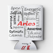 牡羊座〔占星術の〕十二宮図星占い占星術トレイトコラージュ 缶クーラー (裏面)