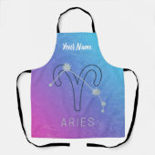 牡羊座〔占星術の〕十二宮図星印占星術星座 エプロン (正面)