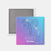 牡羊座〔占星術の〕十二宮図星印占星術星座 マグネット (正面/裏面)