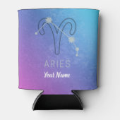 牡羊座〔占星術の〕十二宮図星印占星術星座 缶クーラー (正面)