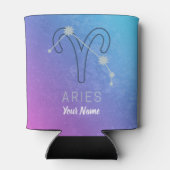 牡羊座〔占星術の〕十二宮図星印占星術星座 缶クーラー (裏面)