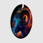 牡羊座〔占星術の〕十二宮図星印 – 文字なし – オーナメント (正面)