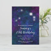 牡羊座〔占星術の〕十二宮図星座バースデーパーティー 招待状 (スタンド正面)