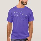 牡羊座〔占星術の〕十二宮図星座Tシャツ Tシャツ (正面)