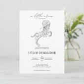 牡羊座〔占星術の〕十二宮図星状星占い赤ちゃんシャワー 招待状 (スタンド正面)