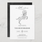 牡羊座〔占星術の〕十二宮図星状星占い赤ちゃんシャワー 招待状 (正面/裏面)