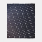 牡羊座〔占星術の〕十二宮図標識名コンステレーションアストロロジー フリースブランケット (正面)