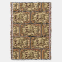 牡羊座〔占星術の〕十二宮図標識 スローブランケット