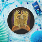 牡羊座〔占星術の〕十二宮図標識 ペーパープレート (パーティー)