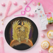 牡羊座〔占星術の〕十二宮図標識 ペーパープレート (パーティー)