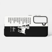 牡羊座〔占星術の〕十二宮図標識 SAMSUNG GALAXYケース (裏面横)