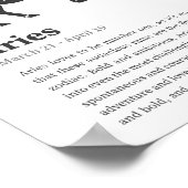 牡羊座〔占星術の〕十二宮図看板ポスター ポスター (角)