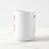 牡羊座 '恐れなし、ただの炎' 星座の誇り コーヒーマグカップ (中央)