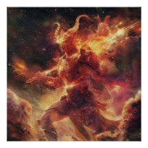 牡羊座（戦士）〔占星術の〕十二宮図の神のポスター