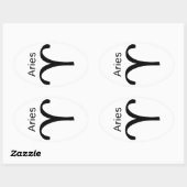 牡羊座 楕円形シール (シート)