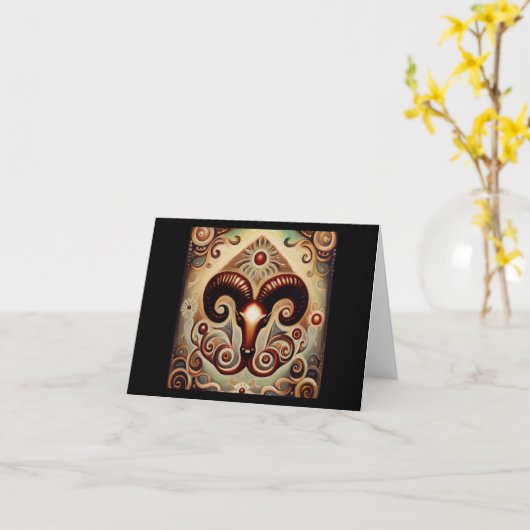 牡羊座(3) カード (黄色い花)