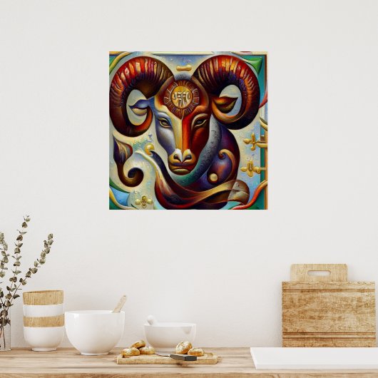 牡羊座(4) ポスター (キッチン)