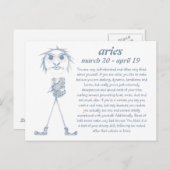 牡羊座[- BッチScope - ]ポストカード ポストカード (正面/裏面)