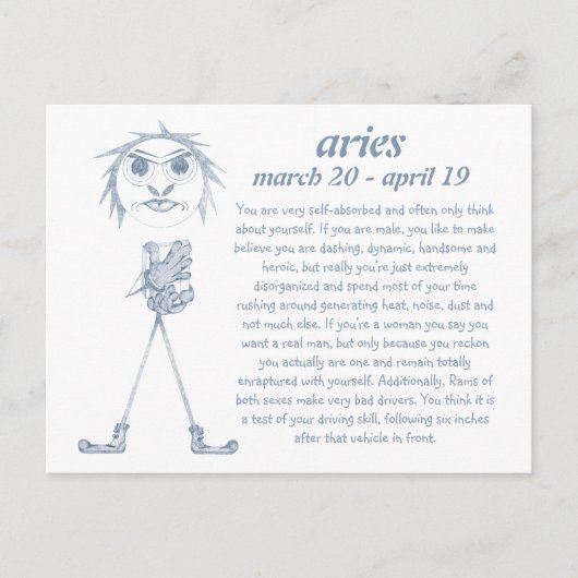 牡羊座[- BッチScope - ]ポストカード ポストカード (正面)