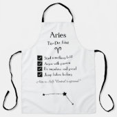 牡羊座 – To-Doリスト エプロン (正面)