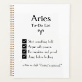 牡羊座 – To-Doリスト プランナー手帳 (正面)