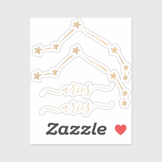 牡羊座x2 シール (シート)