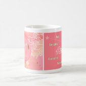 牡羊紅水彩星占い〔占星術の〕十二宮図サインマググ コーヒーマグカップ (中央)