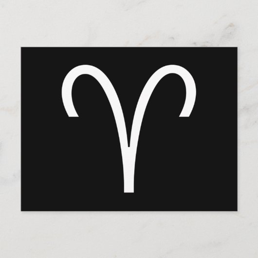 牡羊記号 ポストカード (正面)