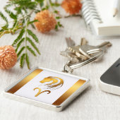 牡羊馬中国のと西洋占星術 キーホルダー (側面)