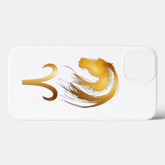 牡羊馬中国のと西洋占星術Iphone Case-Mate iPhoneケース (裏面 (横))