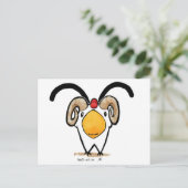 牡羊鶏はがき ポストカード (スタンド正面)