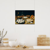 牡蠣と果物を添えたオシアスは長老の料理を楽しむ ポスター (キッチン)