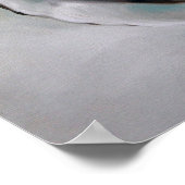 牡蠣と真珠のビーチシーフードアートポスター ポスター (角)