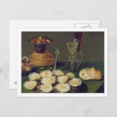 牡蠣と眼鏡の静物体験(油付き) ポストカード (正面/裏面)