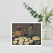 牡蠣と眼鏡の静物体験(油付き) ポストカード (スタンド正面)