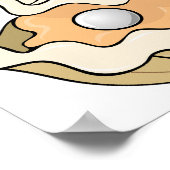 牡蠣のポスターに真珠を入れる ポスター (角)